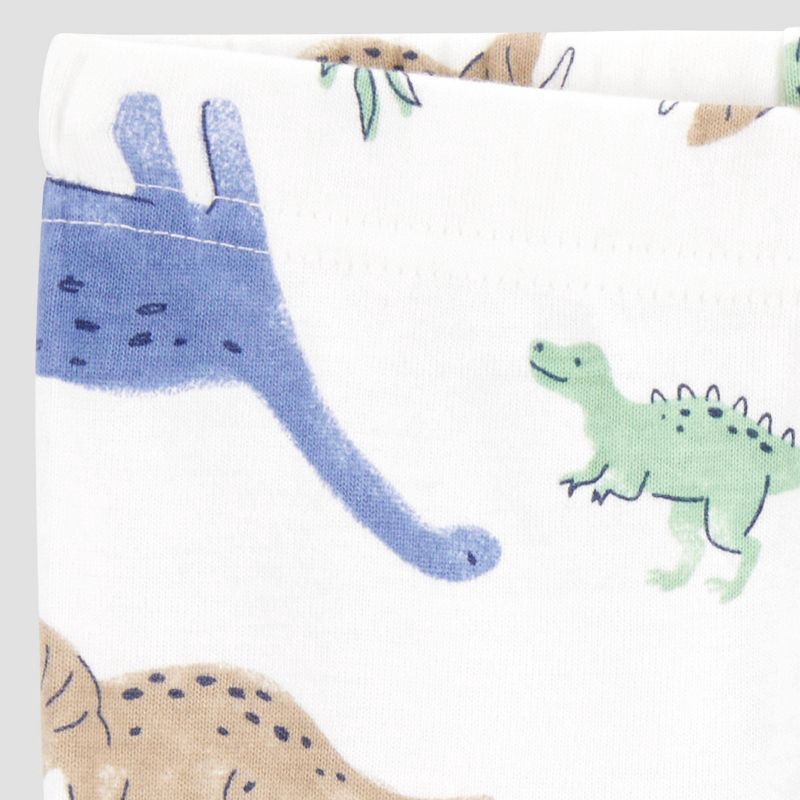 slide 2 of 5, Carter's Just One You®️ Baby Boys' 2pk Pants - Green/White 18M: Dinosaur Pattern, Slim Fit, Elastic Waistband, 2 ct