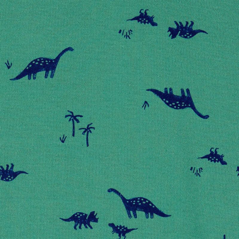 slide 3 of 4, Carter's Just One You®️ Baby Boys' 2pk Dinos Sleep N' Play - Green/Ivory 6M: Cotton Footed Pajamas, Two-Way Zipper, 2 ct