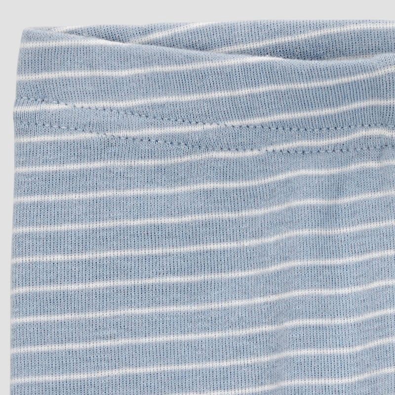 slide 3 of 4, Carter's Just One You®️ Baby 2pc Little Brother Top & Bottom Set - Newborn: Cotton Stripe Typography Outfit, 2 ct