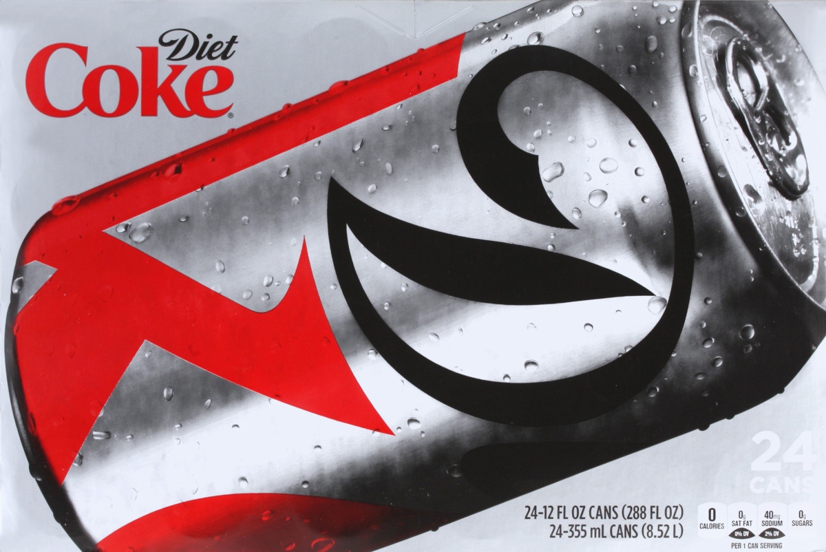 slide 7 of 10, Diet Coke, 24 ct; 12 fl oz