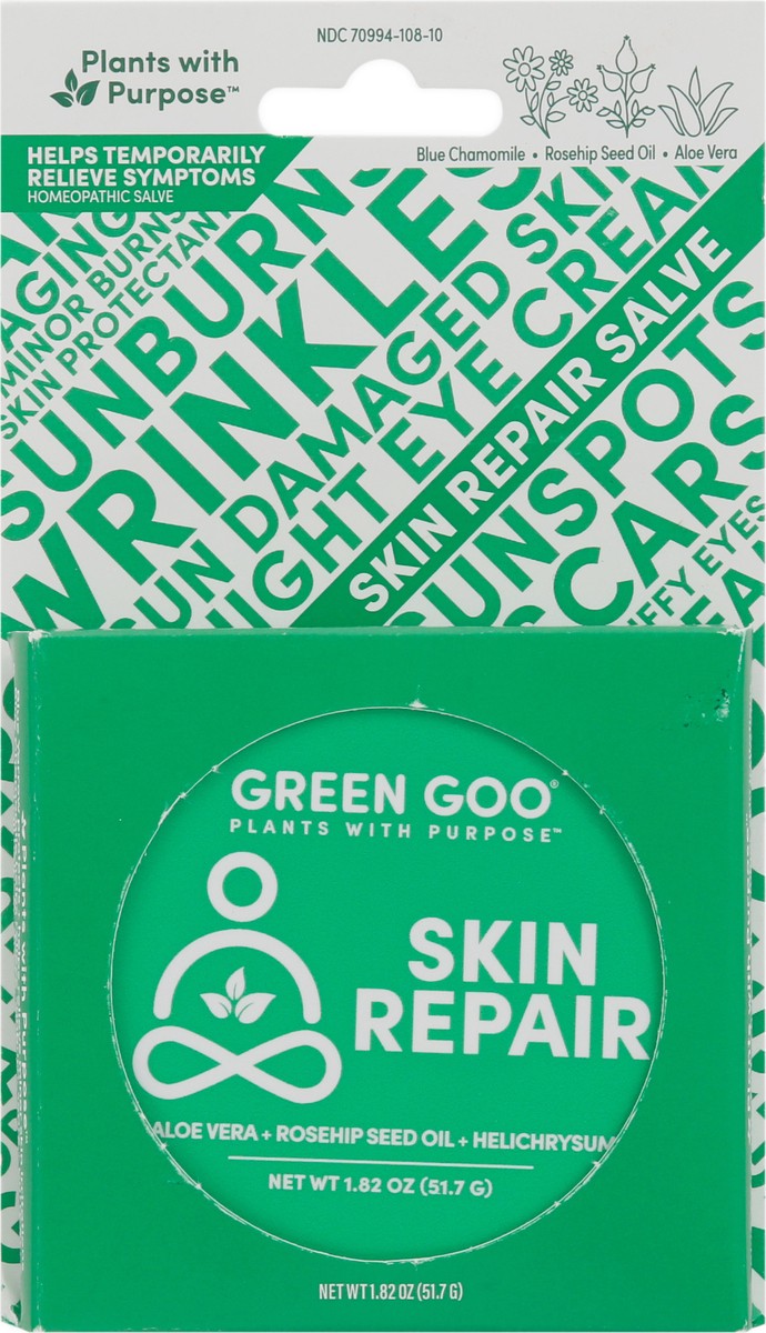 slide 6 of 11, Green Goo Aloe Vera + Rosehip Seed Oil + Helichrysum Skin Repair Salve 1.82 oz, 1.82 oz