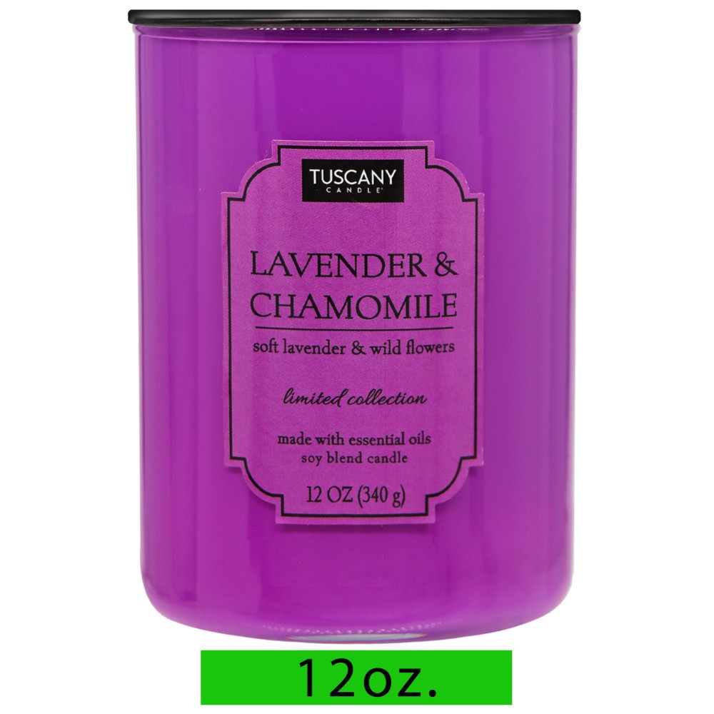 slide 2 of 4, Tuscany Candle Color Splash Lavender & Chamomile Candle, 12 Oz, 12 oz