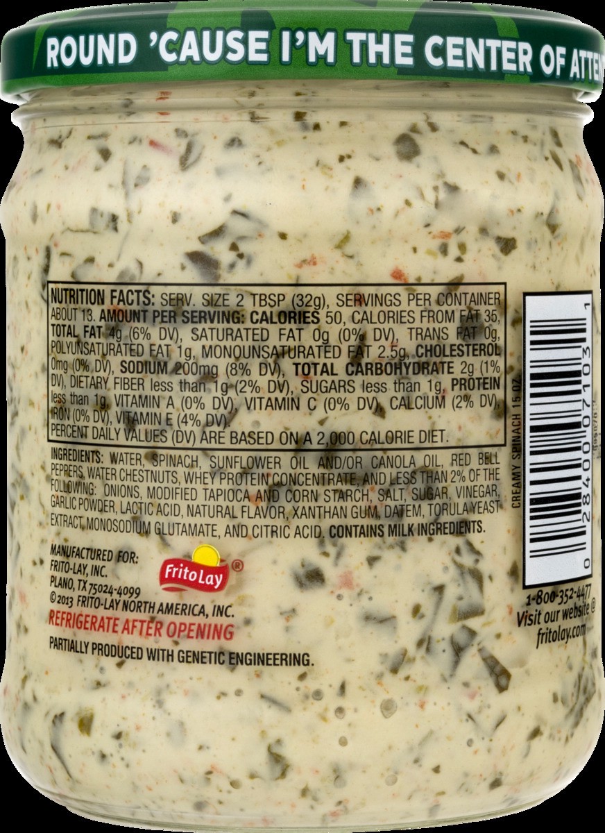 Tostitos Creamy Spinach Dip 15 oz Shipt