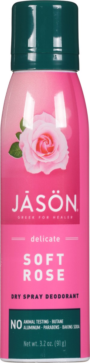 slide 4 of 7, Jason Delicate Dry Spray Soft Rose Deodorant 3.2 oz, 3.2 oz