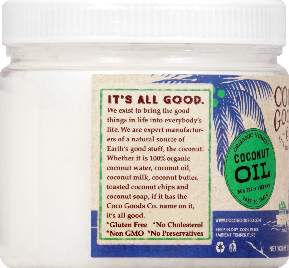slide 6 of 11, Coco Goods Virgin Organic Coconut Oil 15 oz, 15 oz