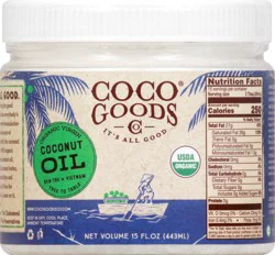 Coco Goods Virgin Organic Coconut Oil 15 oz