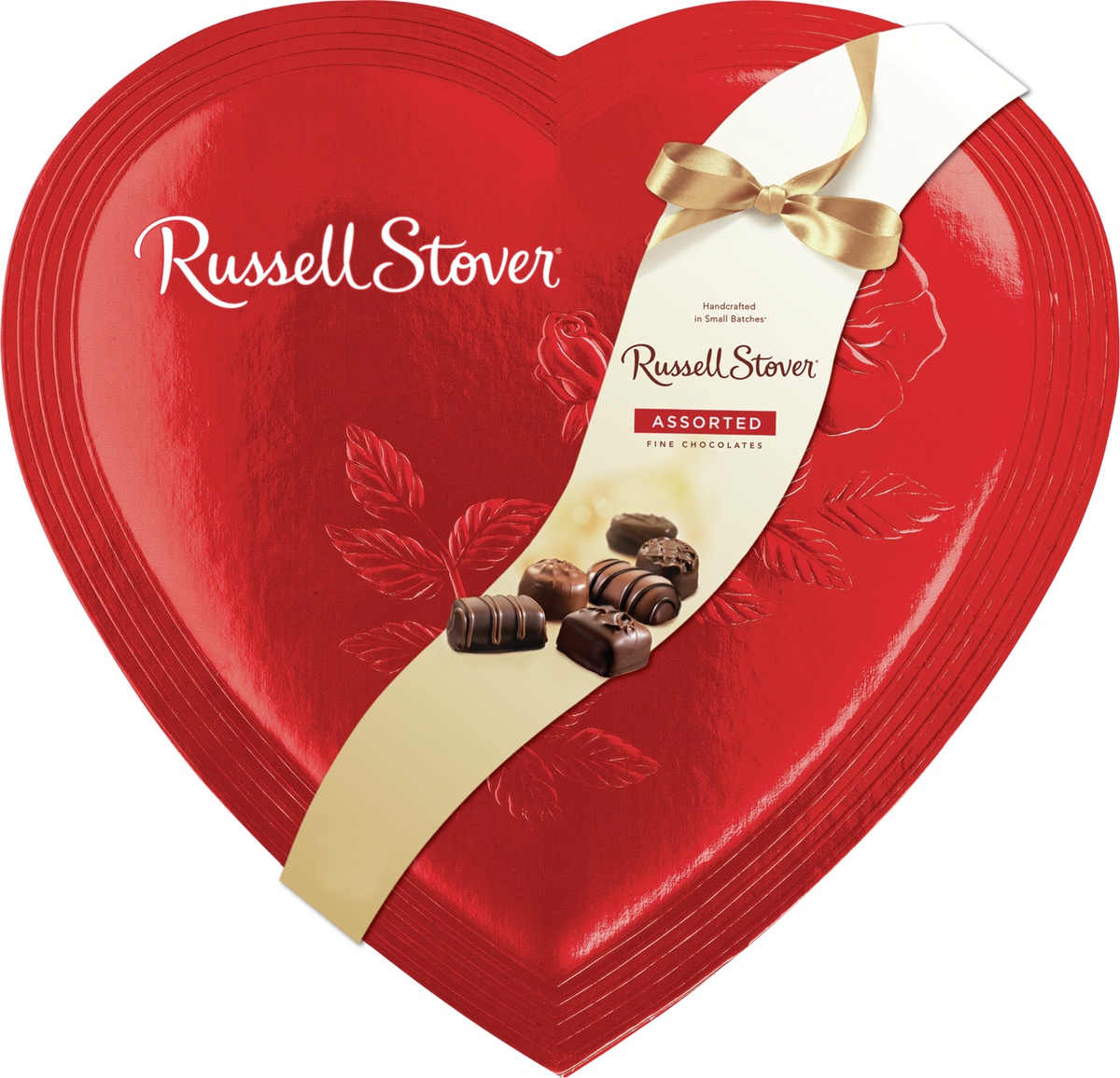 slide 1 of 1, Russell Stover Jumbo Red Foil Heart, 42 oz