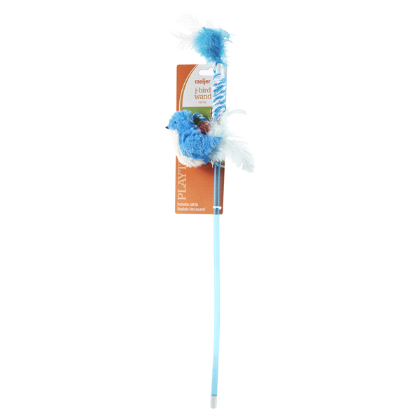 slide 8 of 29, Meijer J-Bird Wand Cat Toy, 1 ct