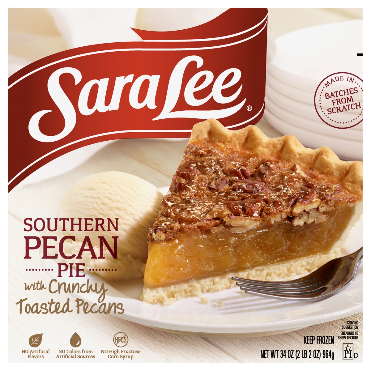 slide 12 of 13, Sara Lee Open Face Pie 9" Pre-Baked Pecan 34oz, 34 oz