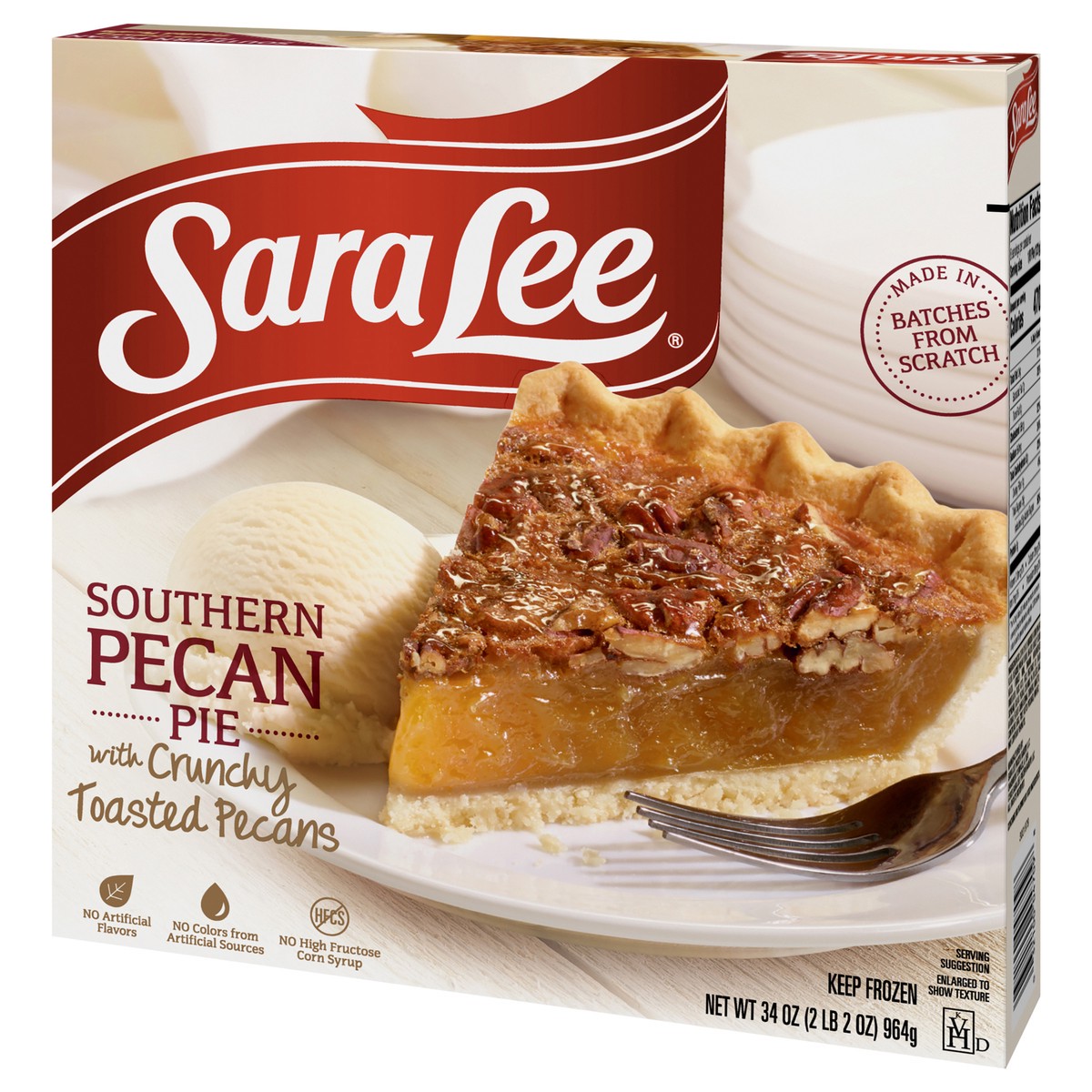 slide 2 of 13, Sara Lee Open Face Pie 9" Pre-Baked Pecan 34oz, 34 oz