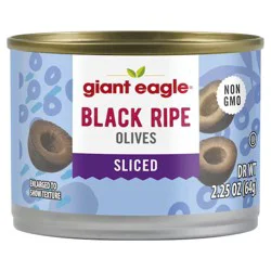 Giant Eagle Olives, Ripe Sliced