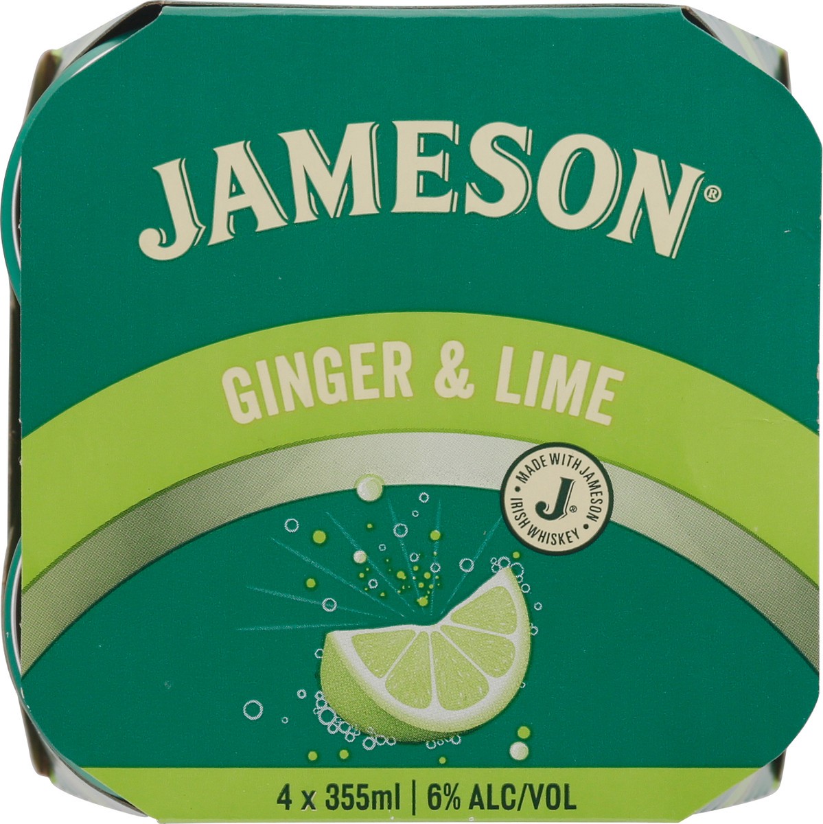 slide 9 of 9, Jameson Ginger & Lime Irish Whiskey 4 - 12 fl oz Cans, 4 ct; 12 oz