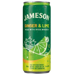 Jameson Ginger & Lime Irish Whiskey 4 - 12 fl oz Cans