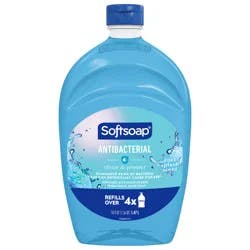 Softsoap Antibacterial Liquid Hand Soap, Clean and Protect Cool Splash Scent, 50 fl oz Refill Bottle
