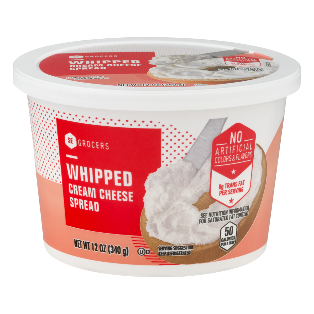 slide 1 of 1, SE Grocers Cream Cheese Spread Whipped, 12 oz