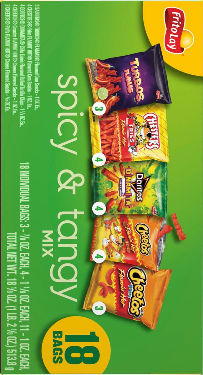 slide 11 of 11, Frito-Lay Spicy & Tangy Mix, 18 Pack, 18 ct