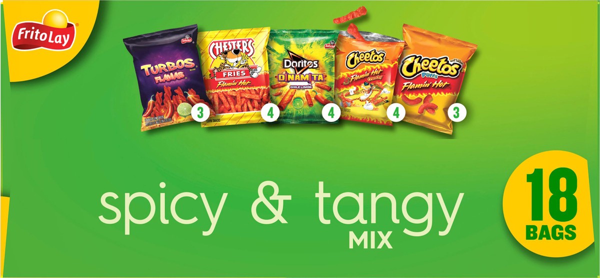 slide 6 of 11, Frito-Lay Spicy & Tangy Mix, 18 Pack, 18 ct