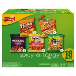 Frito-Lay Spicy & Tangy Mix, 18 Pack