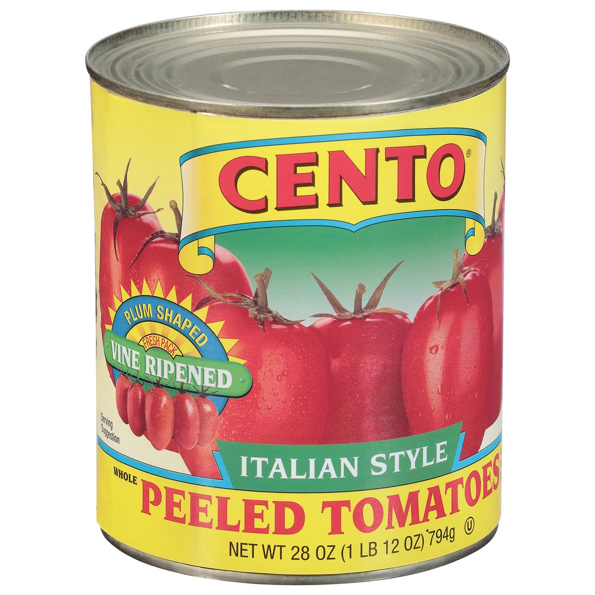 slide 5 of 9, Cento Tomato Plum Peeled, 28 oz