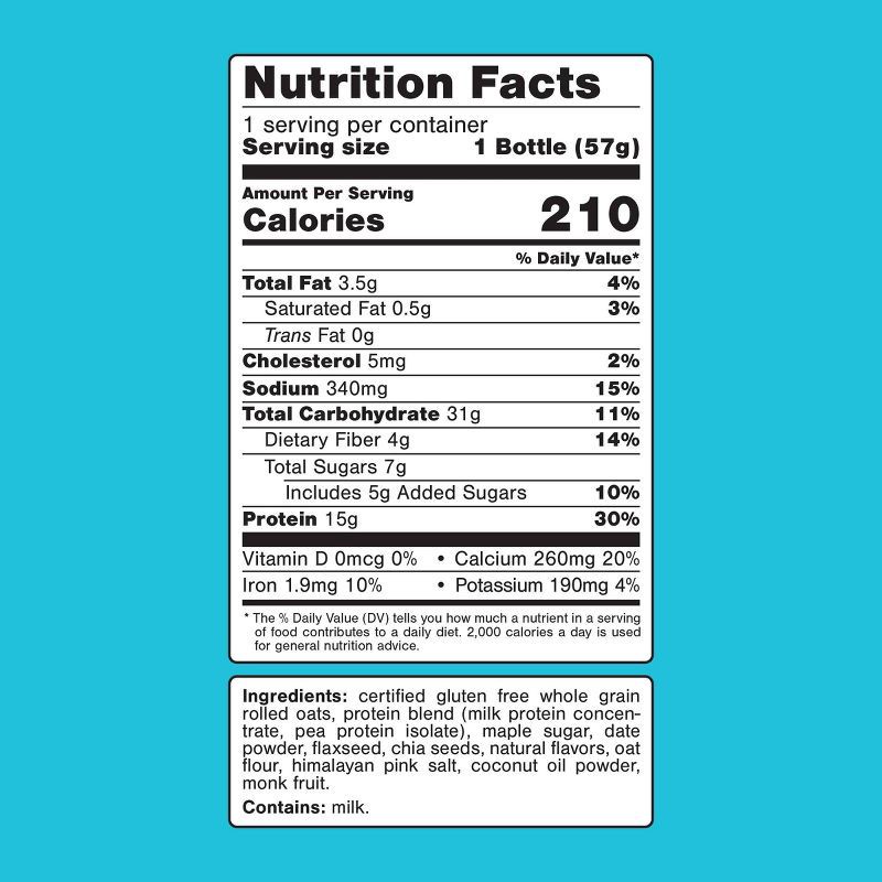 slide 6 of 10, Oats Overnight Shake Birthday Cake - 2oz, 2 oz