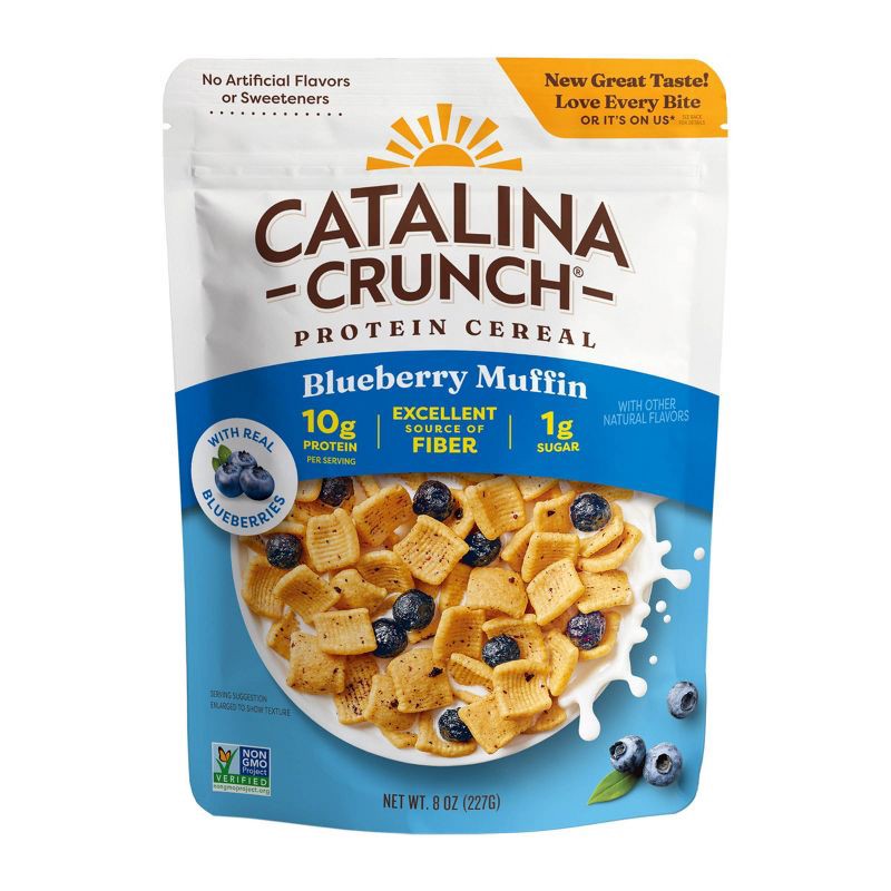 slide 1 of 8, Catalina Crunch Pairings Blueberry Muffin Protein Breakfast Cereal - 8oz, 8 oz