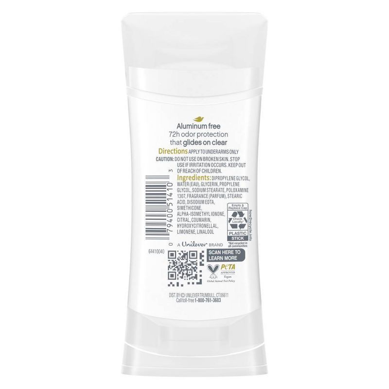 slide 2 of 5, Dove Beauty Aluminum-Free Deodorant Stick - Dragon Fruit and Coconut Cream - 2.6oz, 2.6 oz