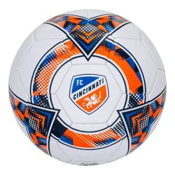 MLS FC Cincinnati Size 5 Soccer Ball: Rubber Bladder, All Ages