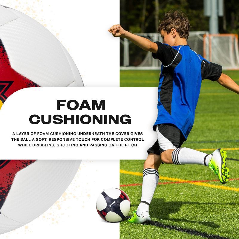 slide 7 of 8, National Women's Soccer League NWSL Utah Royals Size 5 Soccer Ball: Rubber Bladder, All Ages, 1 ct