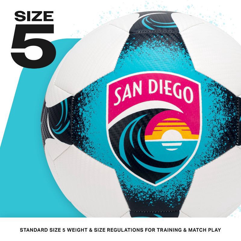 slide 3 of 8, National Women's Soccer League NWSL San Diego Wave Size 5 Soccer Ball, 1 ct