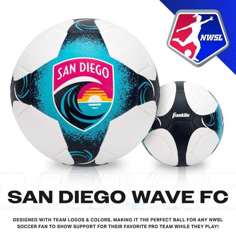 slide 7 of 8, National Women's Soccer League NWSL San Diego Wave Size 5 Soccer Ball, 1 ct