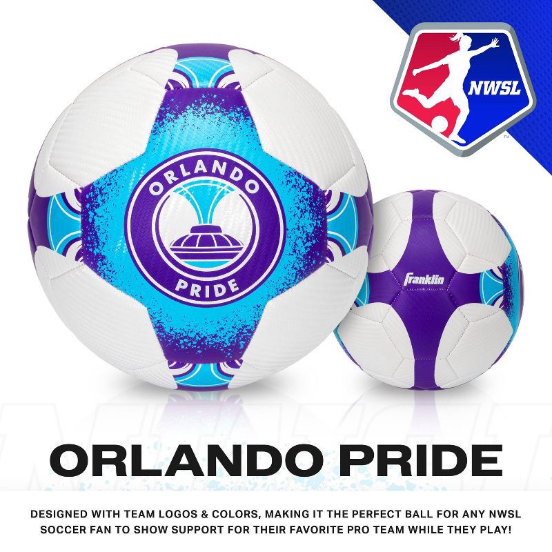 slide 2 of 8, National Women's Soccer League NWSL Orlando Pride Size 5 Soccer Ball, 1 ct