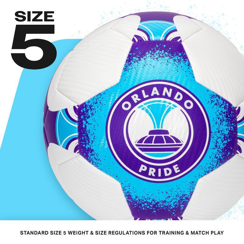 slide 8 of 8, National Women's Soccer League NWSL Orlando Pride Size 5 Soccer Ball, 1 ct