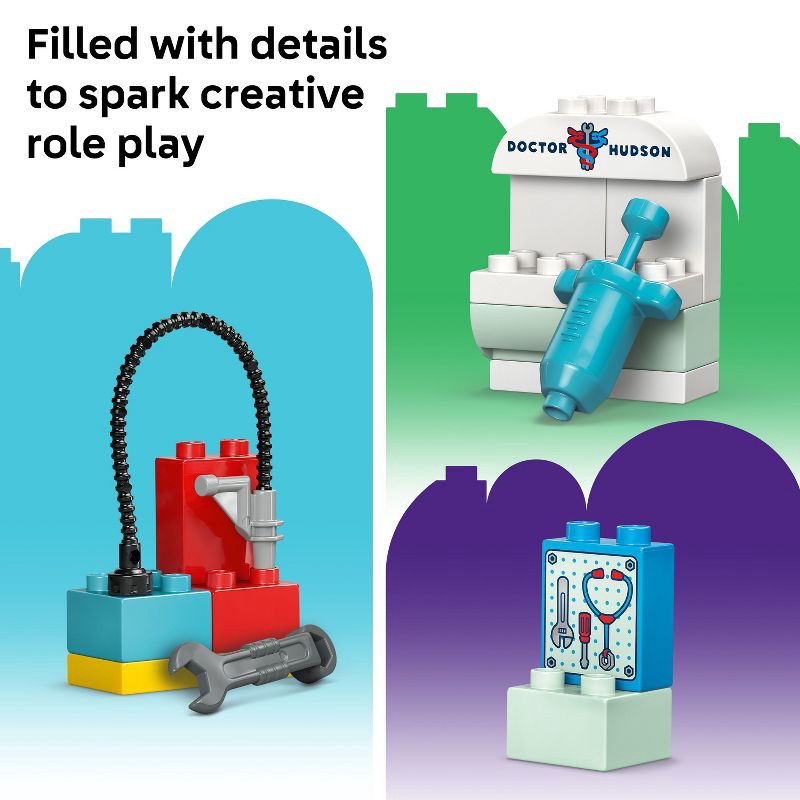 slide 5 of 7, LEGO DUPLO Disney and Pixar Cars McQueen's Visit to Doc's Garage Building Set, Christmas Gift Ideas - 10456, 1 ct