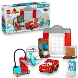 LEGO DUPLO Disney and Pixar Cars McQueen's Visit to Doc's Garage Building Set, Christmas Gift Ideas - 10456