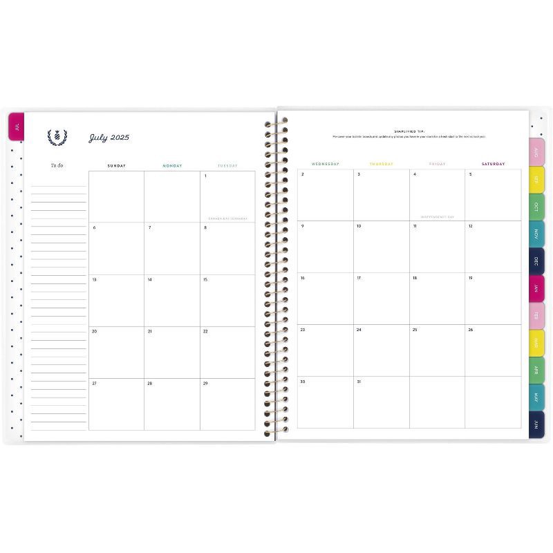 slide 4 of 12, Emily Ley for At-A-Glance 9.25"x11.25" 2025-2026 Weekly/Monthly Happy Stripe Teacher Large Planner, Teacher Supplies, 1 ct
