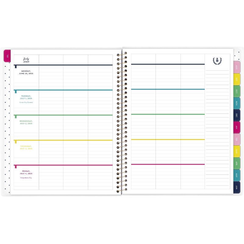 slide 5 of 12, Emily Ley for At-A-Glance 9.25"x11.25" 2025-2026 Weekly/Monthly Happy Stripe Teacher Large Planner, Teacher Supplies, 1 ct