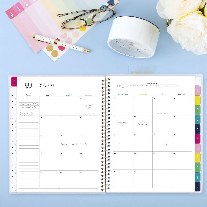 slide 11 of 12, Emily Ley for At-A-Glance 9.25"x11.25" 2025-2026 Weekly/Monthly Happy Stripe Teacher Large Planner, Teacher Supplies, 1 ct