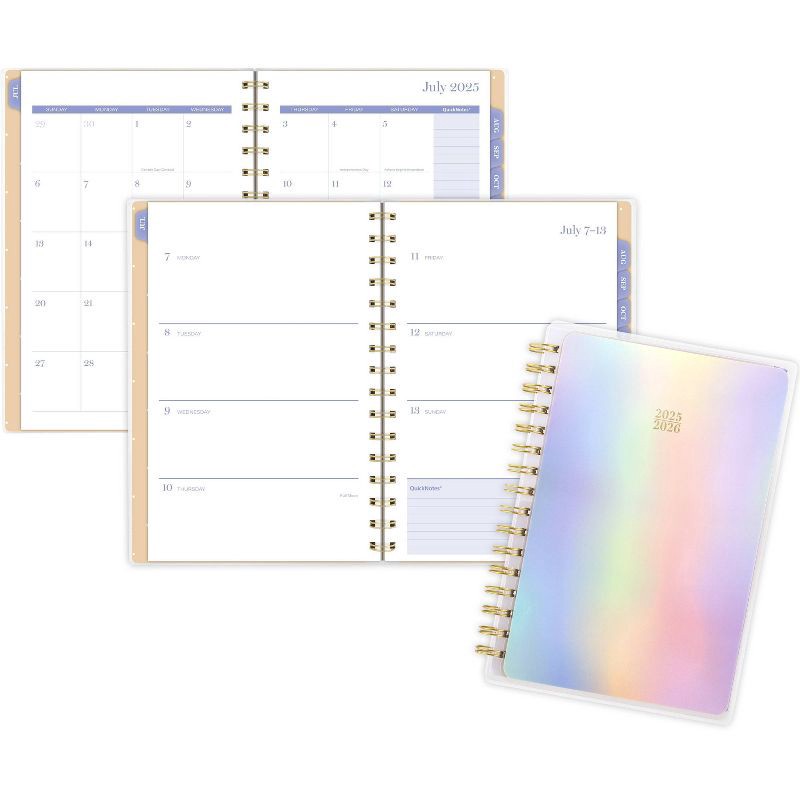 slide 2 of 12, Cambridge 2025-2026 Weekly/Monthly Small Rainbow Skies Planner, 1 ct