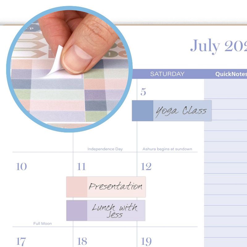 slide 8 of 12, Cambridge 2025-2026 Weekly/Monthly Small Rainbow Skies Planner, 1 ct