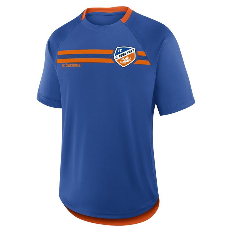 slide 2 of 3, MLS FC Cincinnati Men's Striker Jersey - S: Polyester Crew Neck Pullover, 1 ct