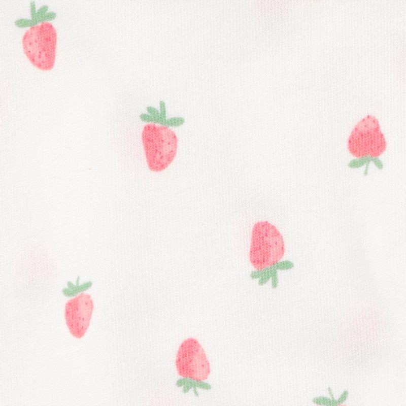 slide 2 of 4, Carter's Just One You®️ Baby Strawberry 2pk Towel - Pink: Hooded Terry Cotton & Polyester, 29"x29", 2 ct