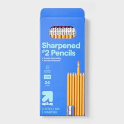24ct Wood Pencil and Sharpener Kit - up&up™