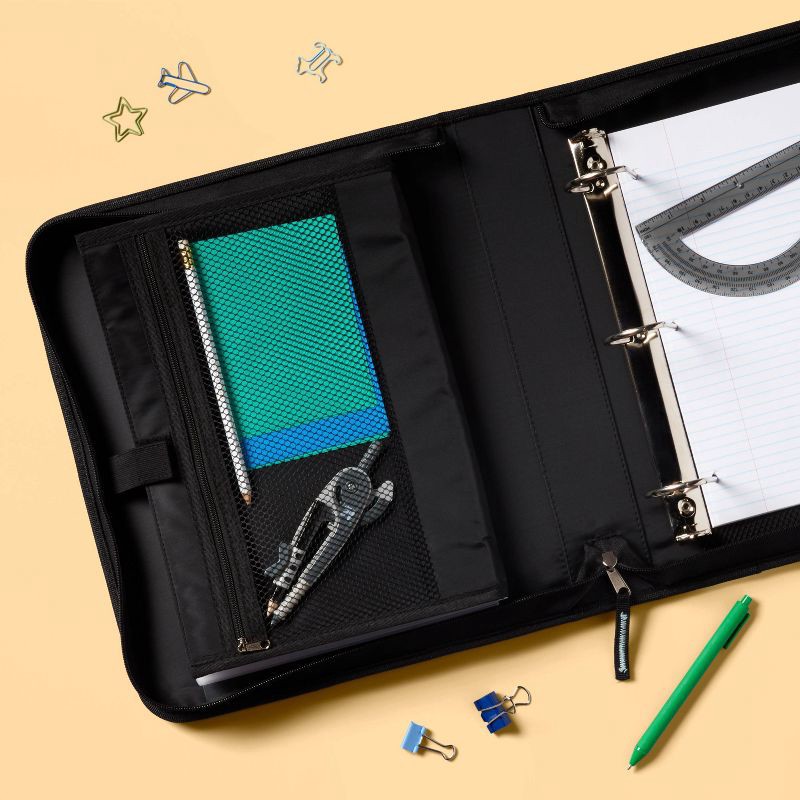 slide 2 of 4, 2" Zipper Binder with Pouch Tablet - up&up™, 1 ct