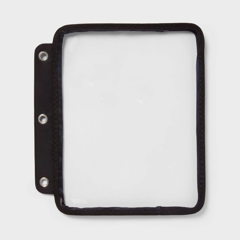 slide 1 of 3, 3 Ring Tablet Zip Pouch Solid Clear - up&up™, 1 ct