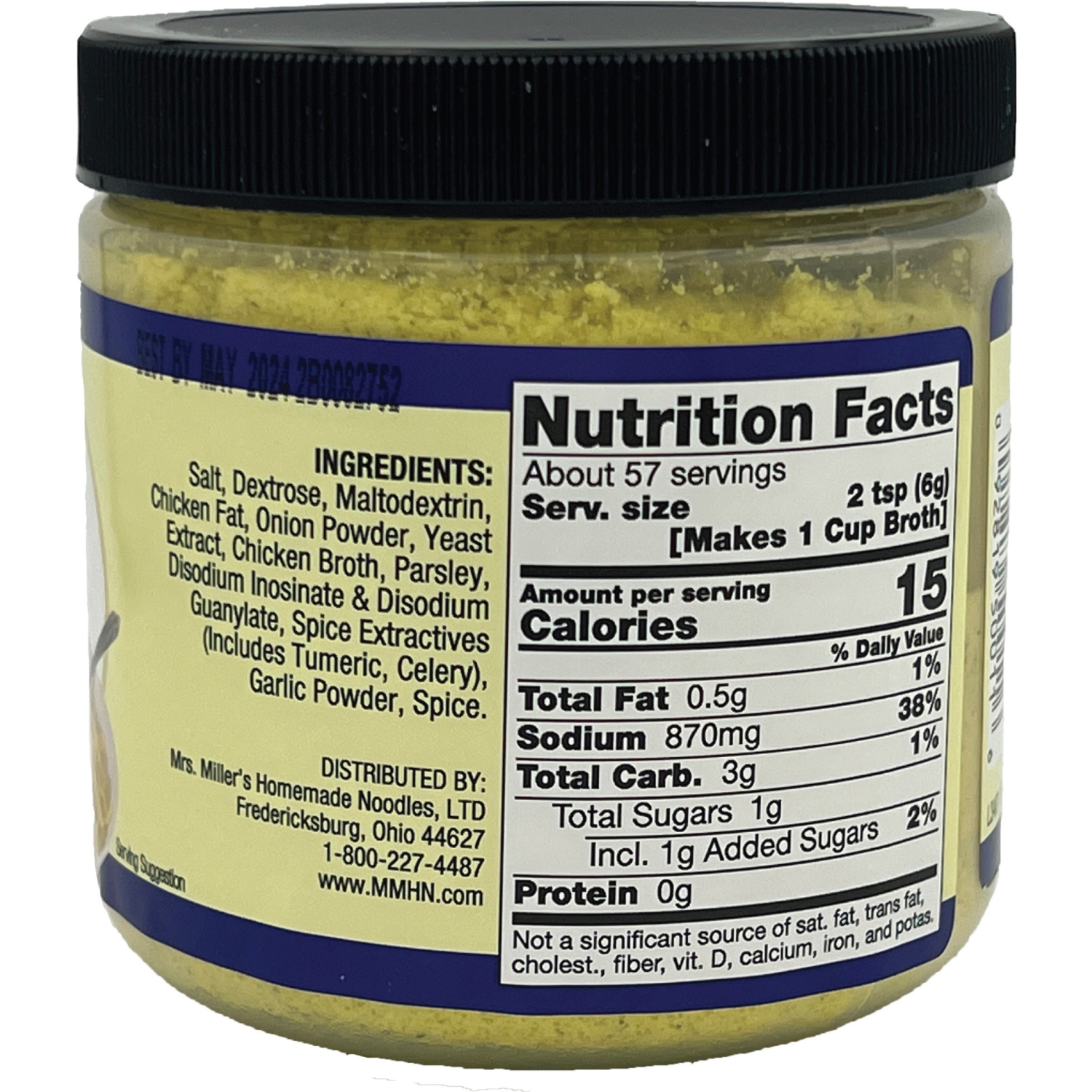 slide 2 of 3, Mrs. Miller's Chicken Flavored Soup Base, 12 oz