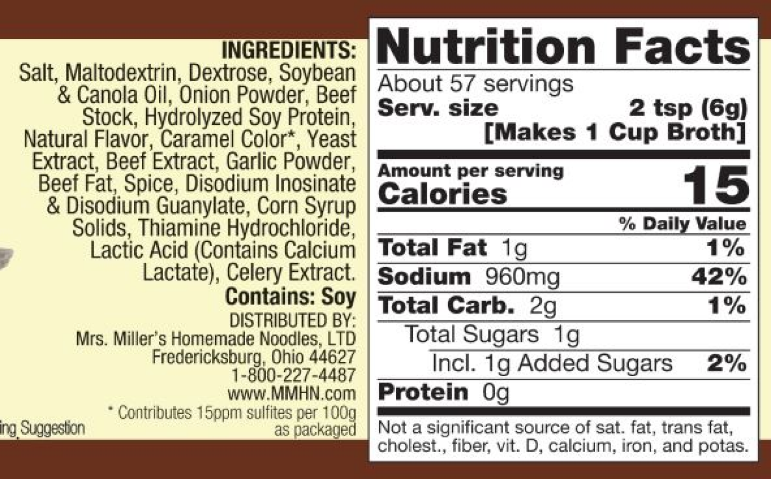 slide 3 of 3, Mrs. Miller's Beef Flavored Soup Base With Other Natural Flavor, 12 oz