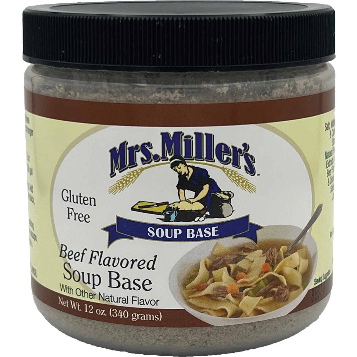 slide 1 of 3, Mrs. Miller's Beef Flavored Soup Base With Other Natural Flavor, 12 oz
