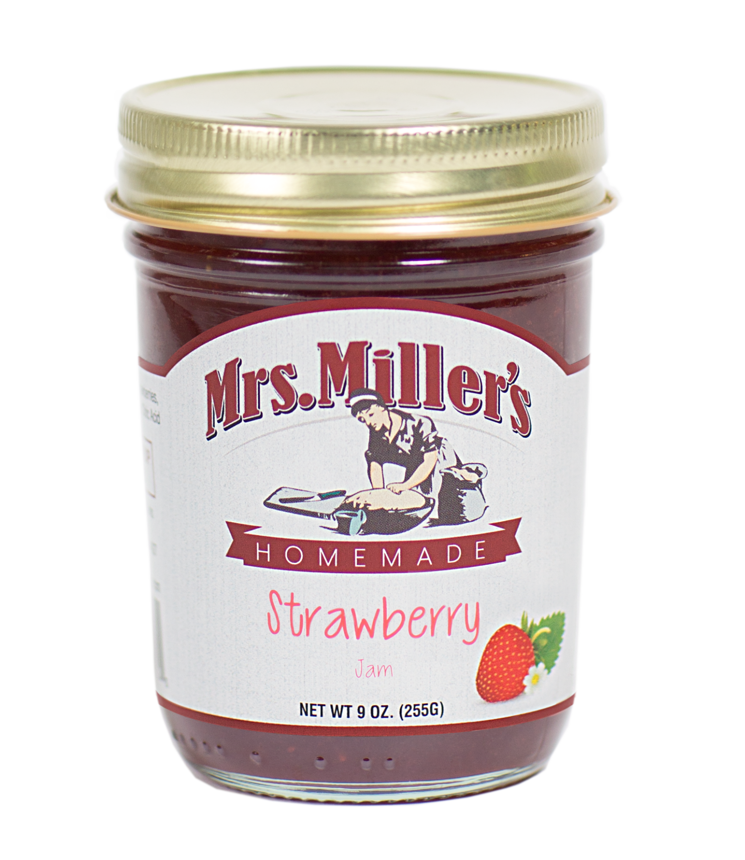 slide 1 of 1, Mrs Miller's Homemade Strawberry Jam, 9 oz