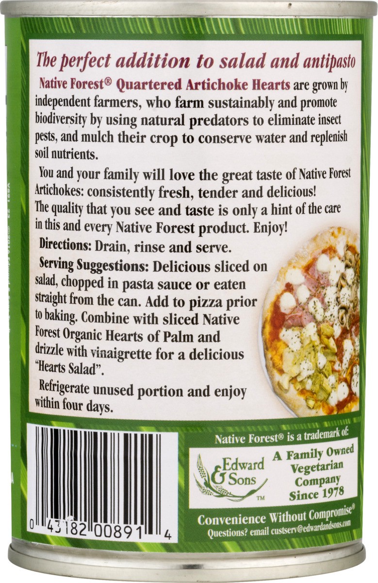 slide 6 of 9, Native Forest Natural Artichoke Quarters, 14.9 oz