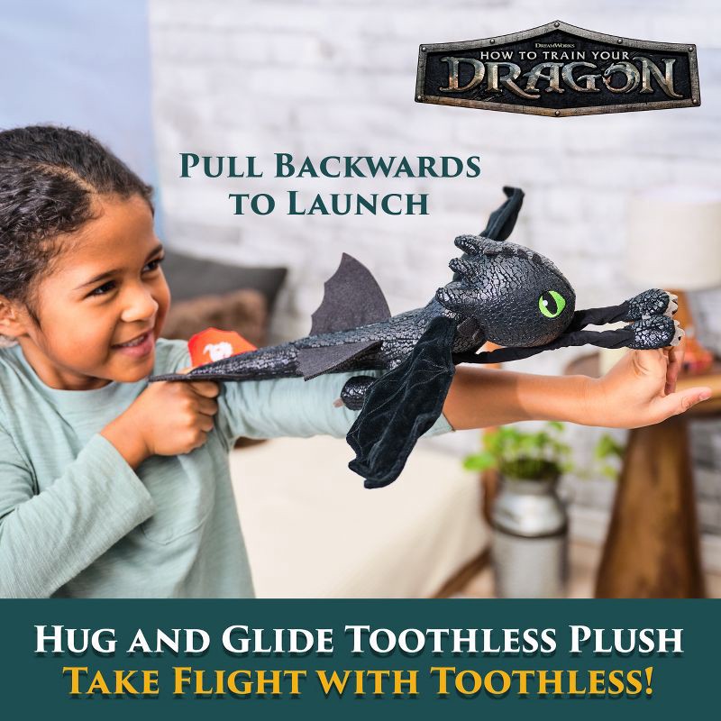 slide 3 of 9, How to Train Your Dragon Toothless 12" Plush, 1 ct